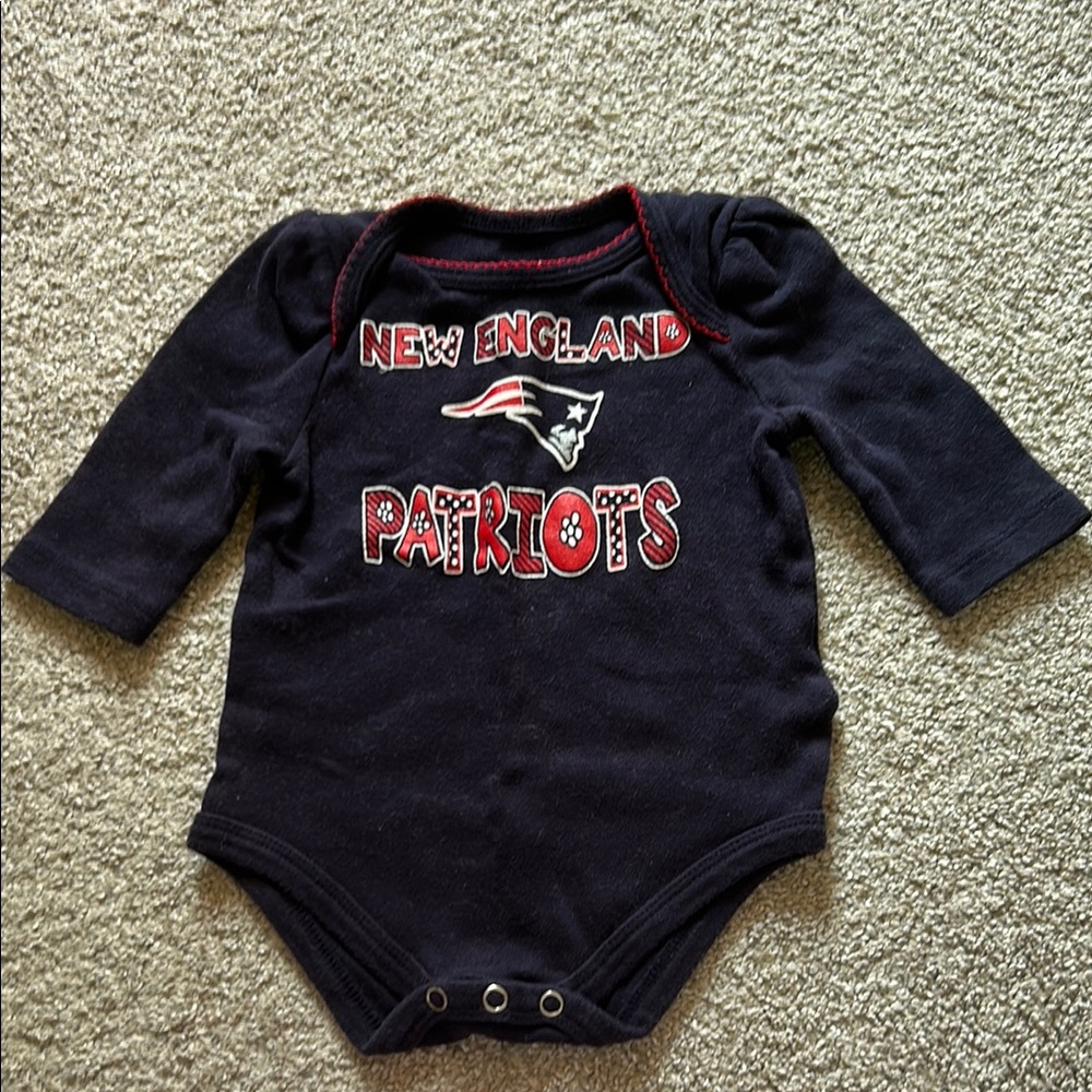 NFL New England Patriots Navy Bodysuit